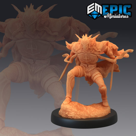 Atlantean Knight Series - #33 Underwater Mayhem - Epic Miniatures | Medium | Humanoids, Masculine
