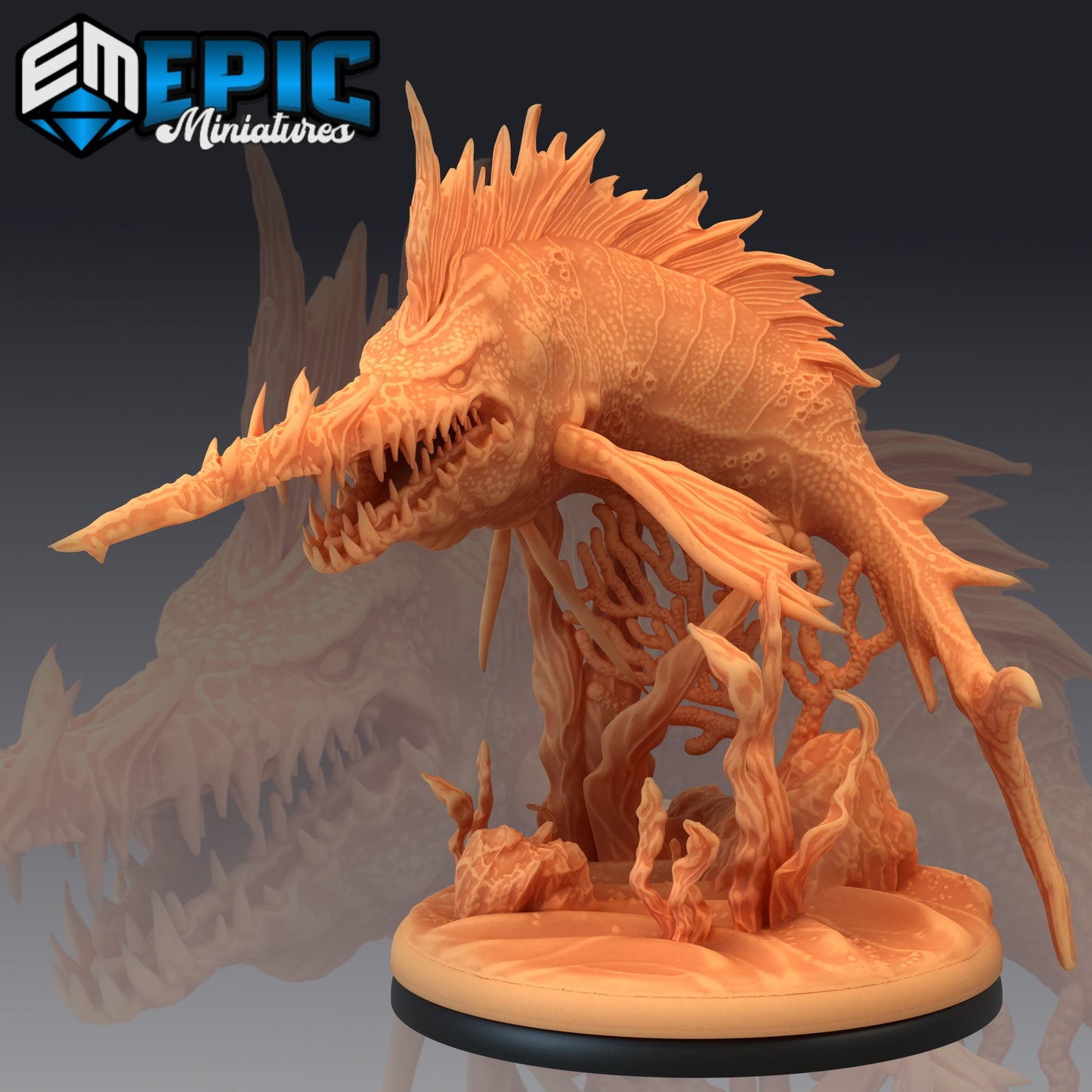 Sword Fish Series - #33 Underwater Mayhem - Epic Miniatures | Large | Beast, Masculine