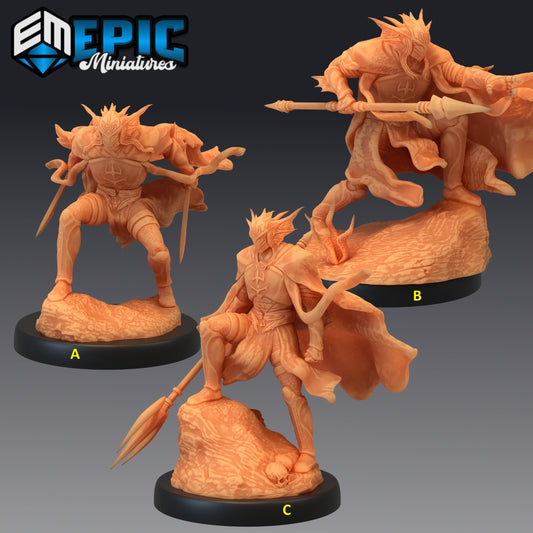 Atlantean Knight Series - #33 Underwater Mayhem - Epic Miniatures | Medium | Humanoids, Masculine