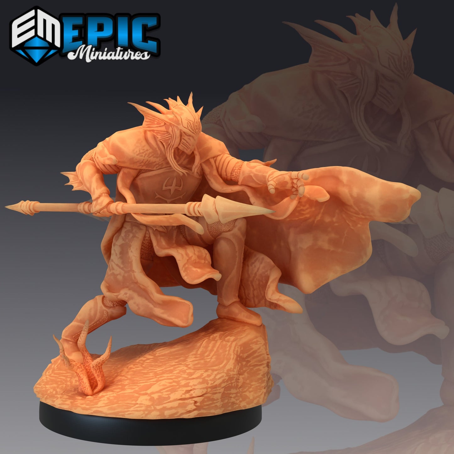 Atlantean Knight Series - #33 Underwater Mayhem - Epic Miniatures | Medium | Humanoids, Masculine