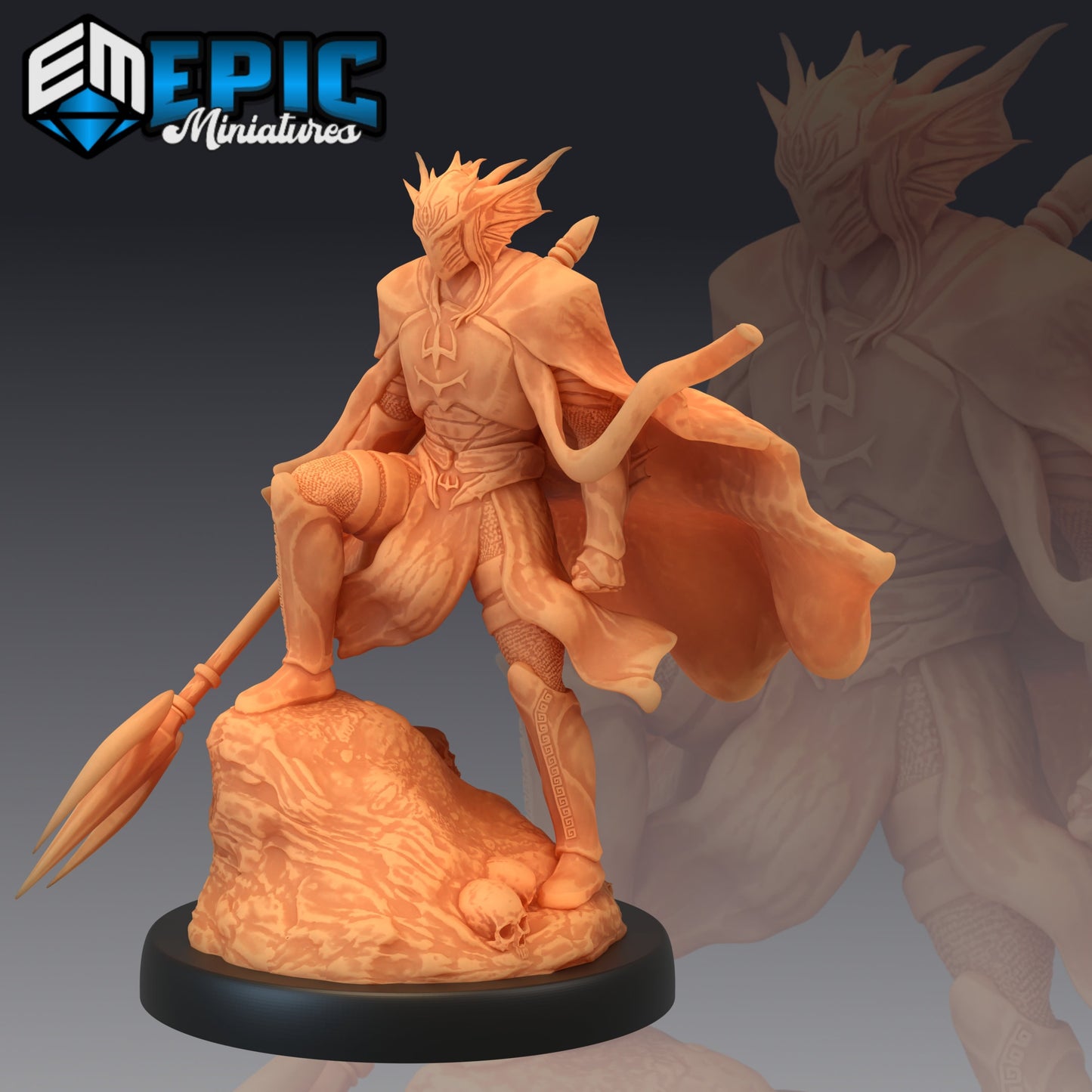 Atlantean Knight Series - #33 Underwater Mayhem - Epic Miniatures | Medium | Humanoids, Masculine