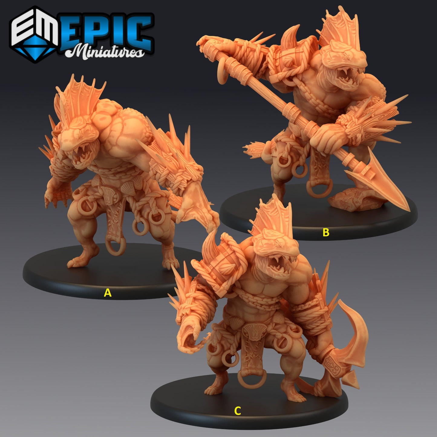 Abyss Hulk Series - Epic Miniatures | Large | Humanoids, Masculine, Winged