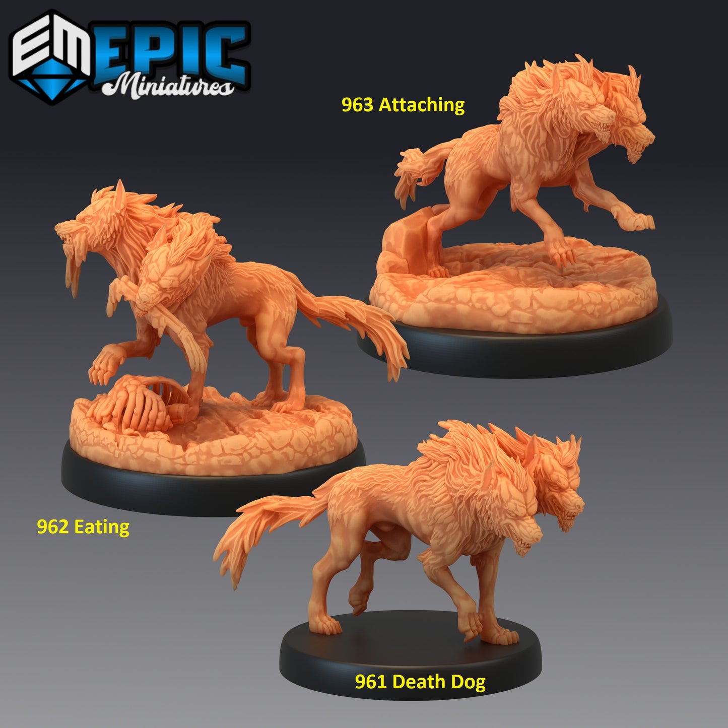 Death Dog Series - #28 Blood Moon - Epic Miniatures | Medium | Undead, Masculine