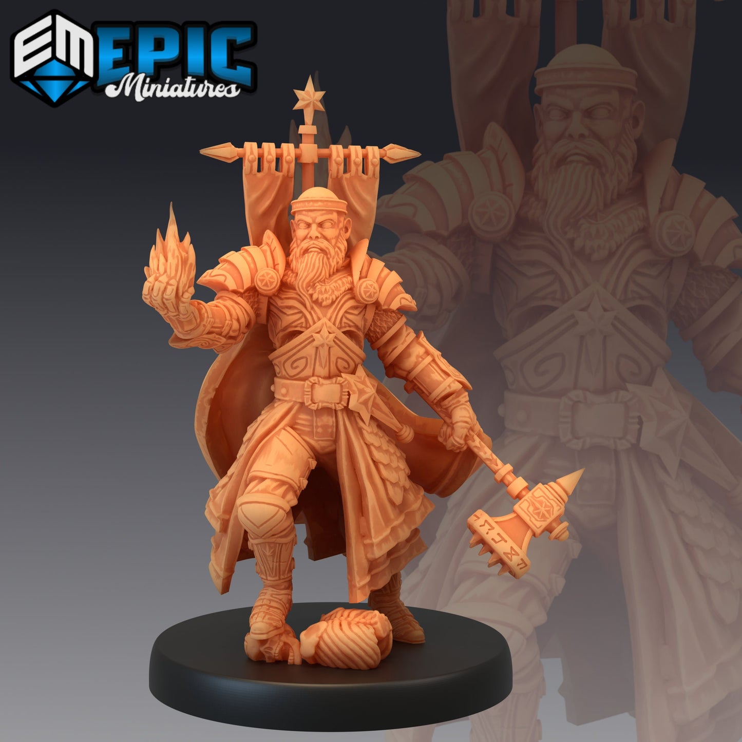 Warpriest Series - #28 Blood Moon - Epic Miniatures | Medium | Human, Masculine