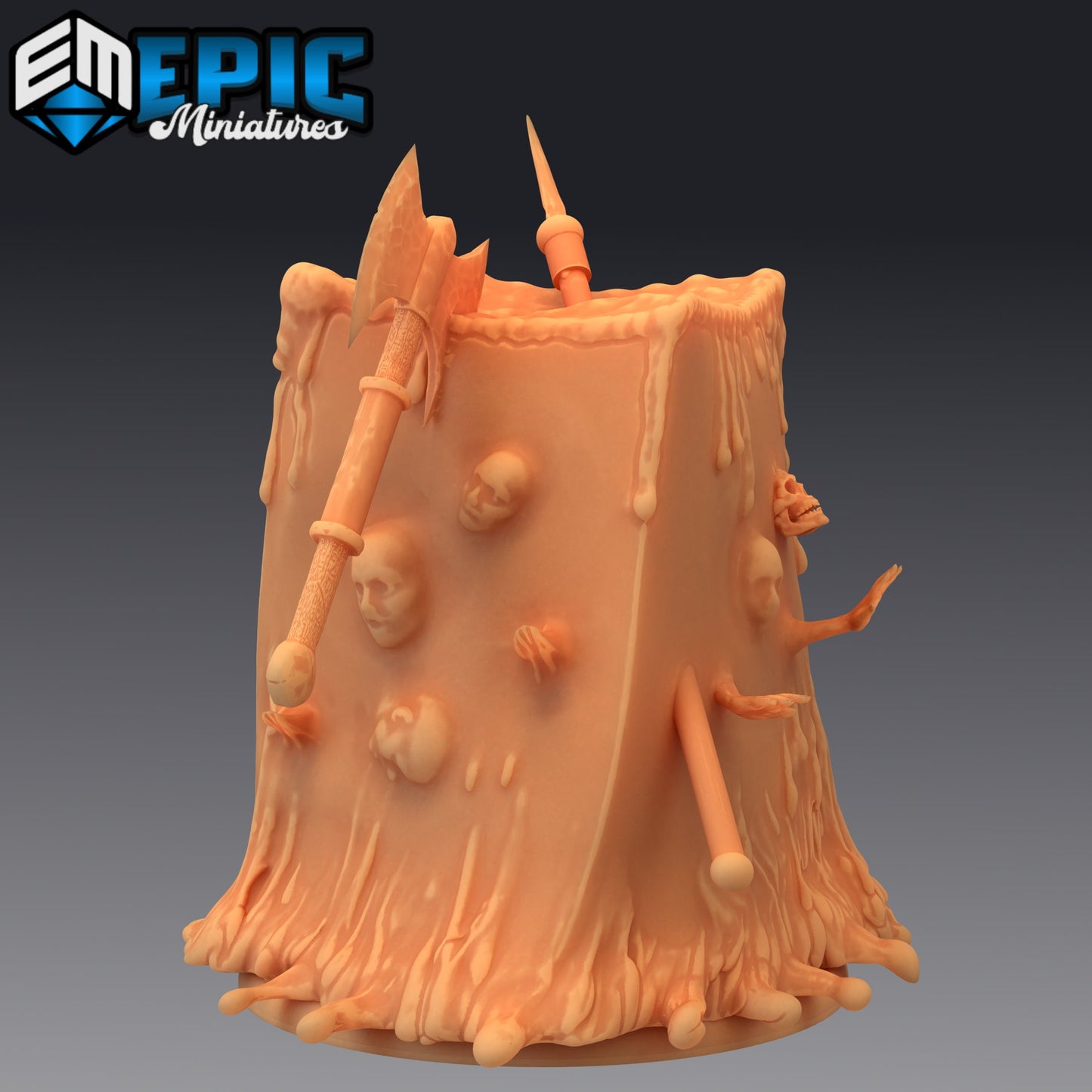 Cube Slime Series - #28 Blood Moon - Epic Miniatures | Large | Construct, Masculine