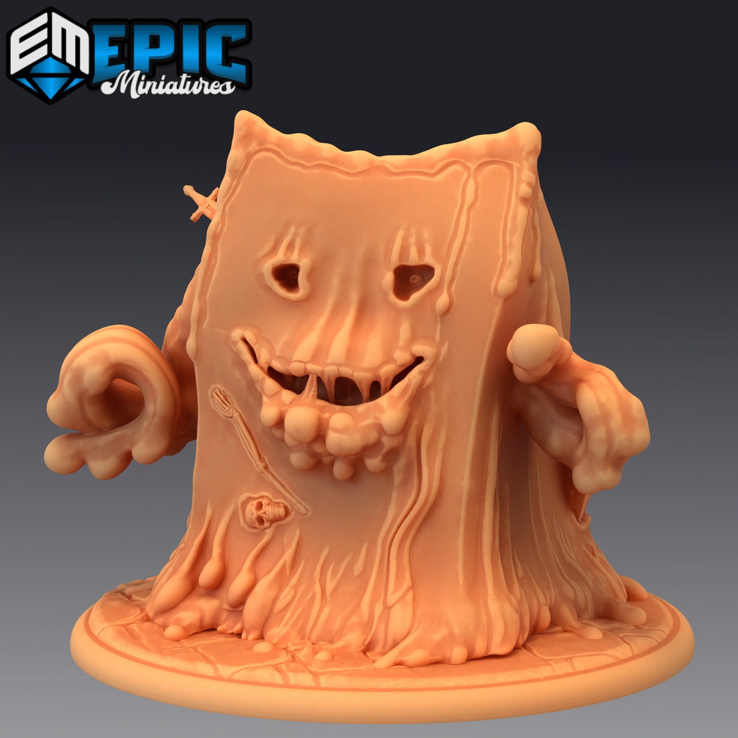Cube Slime Series - #28 Blood Moon - Epic Miniatures | Large | Construct, Masculine