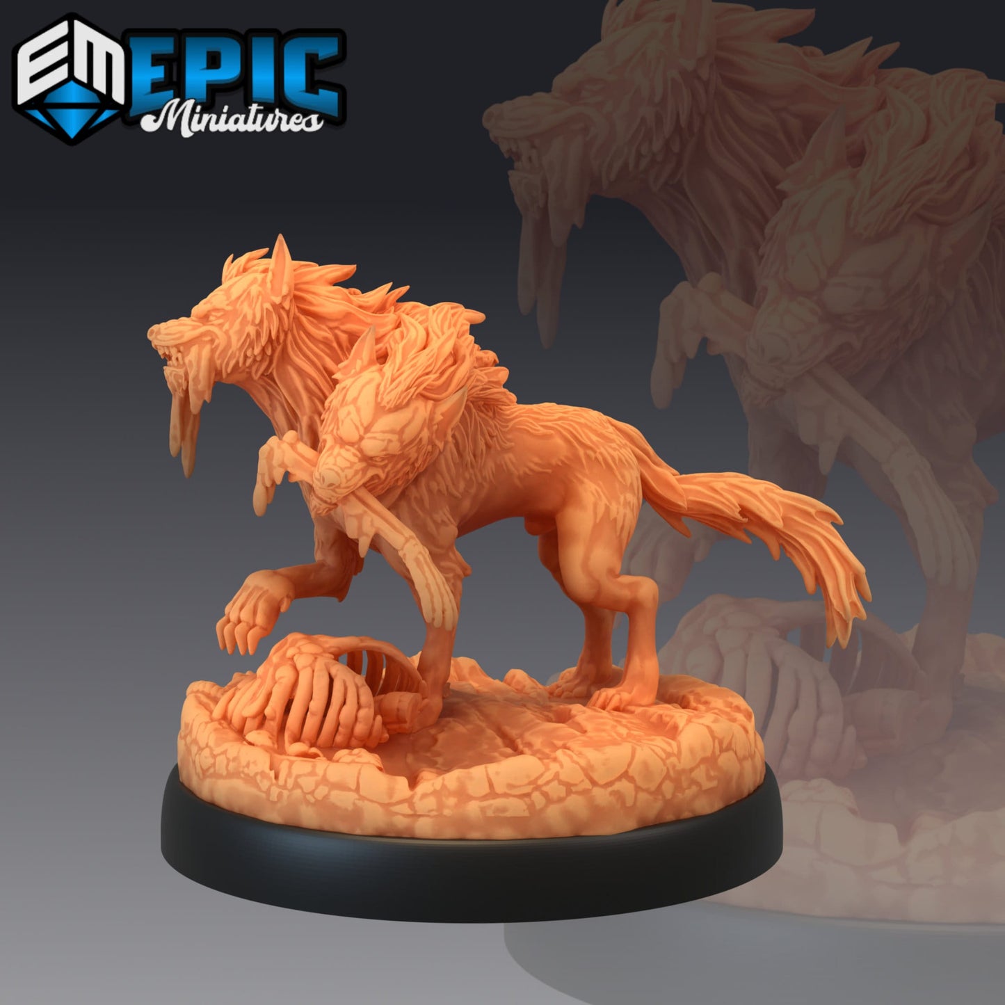 Death Dog Series - #28 Blood Moon - Epic Miniatures | Medium | Undead, Masculine