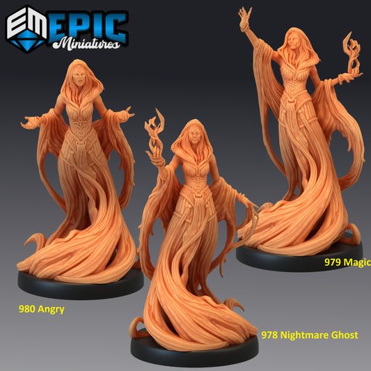 Nightmare Ghost Series - Epic Miniatures | Medium | Undead, Feminine