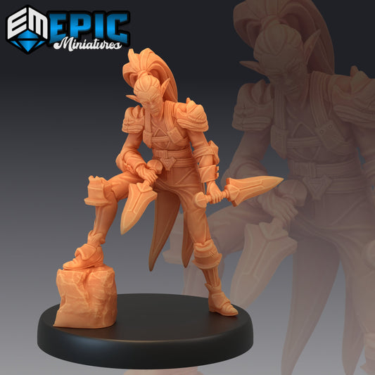Elf Rogue Series - #46 Guild of Thieves - Epic Miniatures | Medium | Elf, Masculine