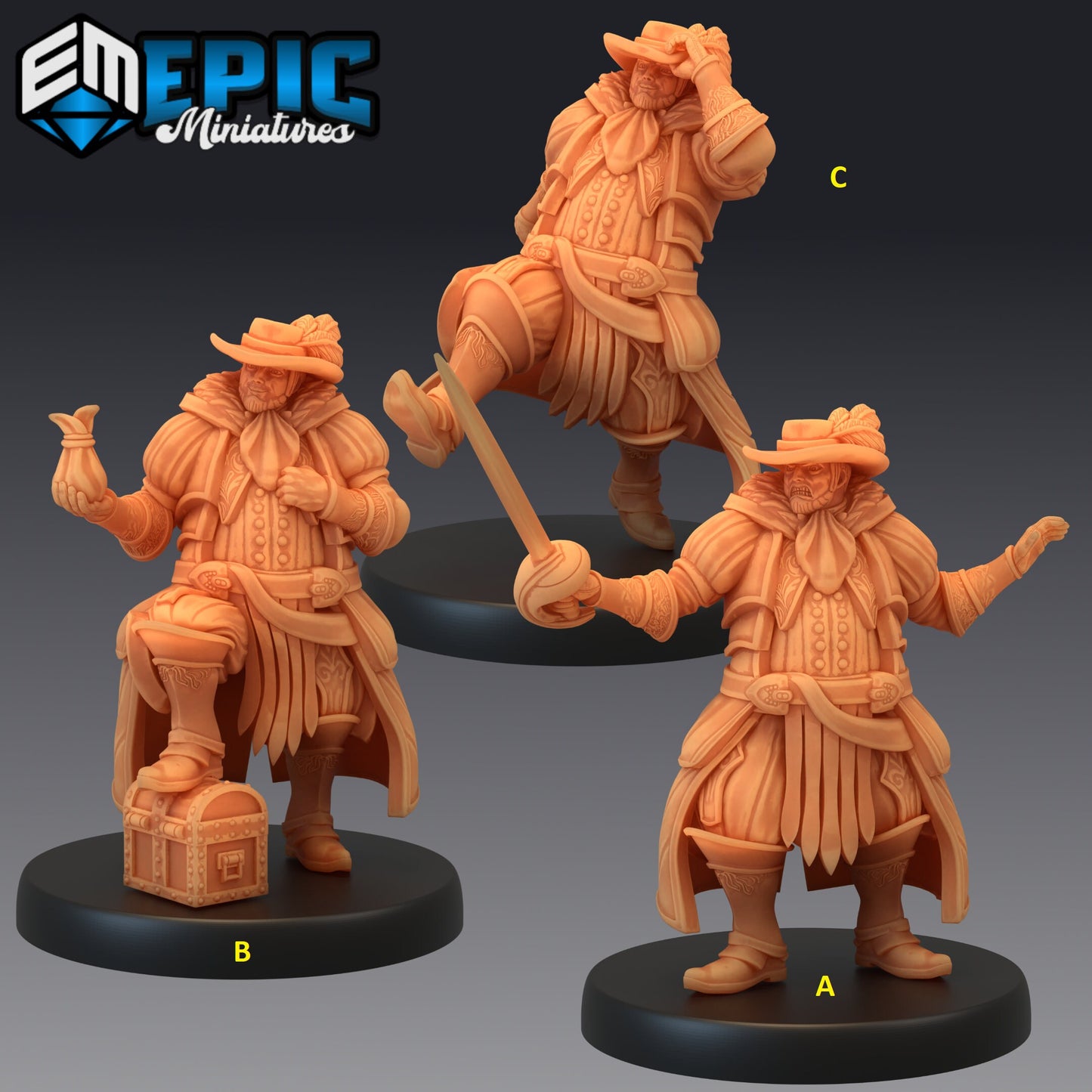 Noble Human Series - #46 Guild of Thieves - Epic Miniatures | Medium | Human, Masculine