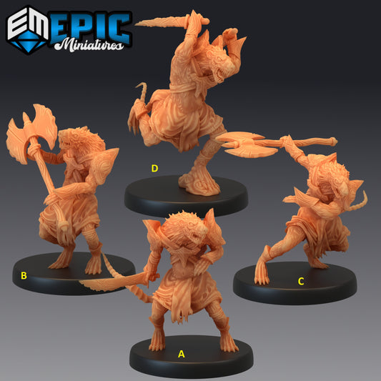 Sewer Rat Tribe Series 1766 - #46 Guild of Thieves - Epic Miniatures | Medium | Humanoids, Masculine