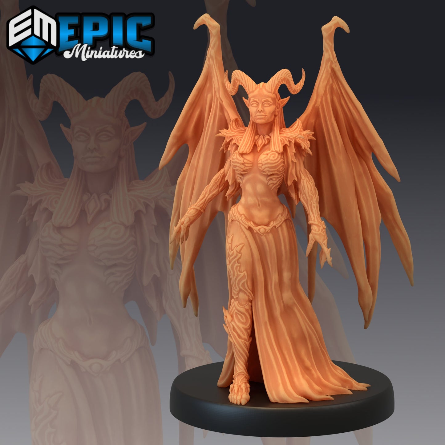 Devil Duchess Series 1821 - #47 Deadly Sins - Epic Miniatures | Medium | Beast, Feminine, Winged