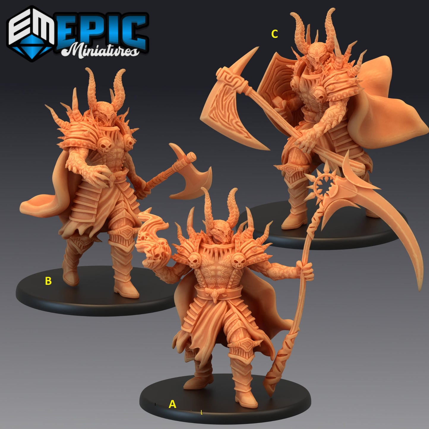 Devil Warlord Series - Epic Miniatures | Large | Beast, Masculine