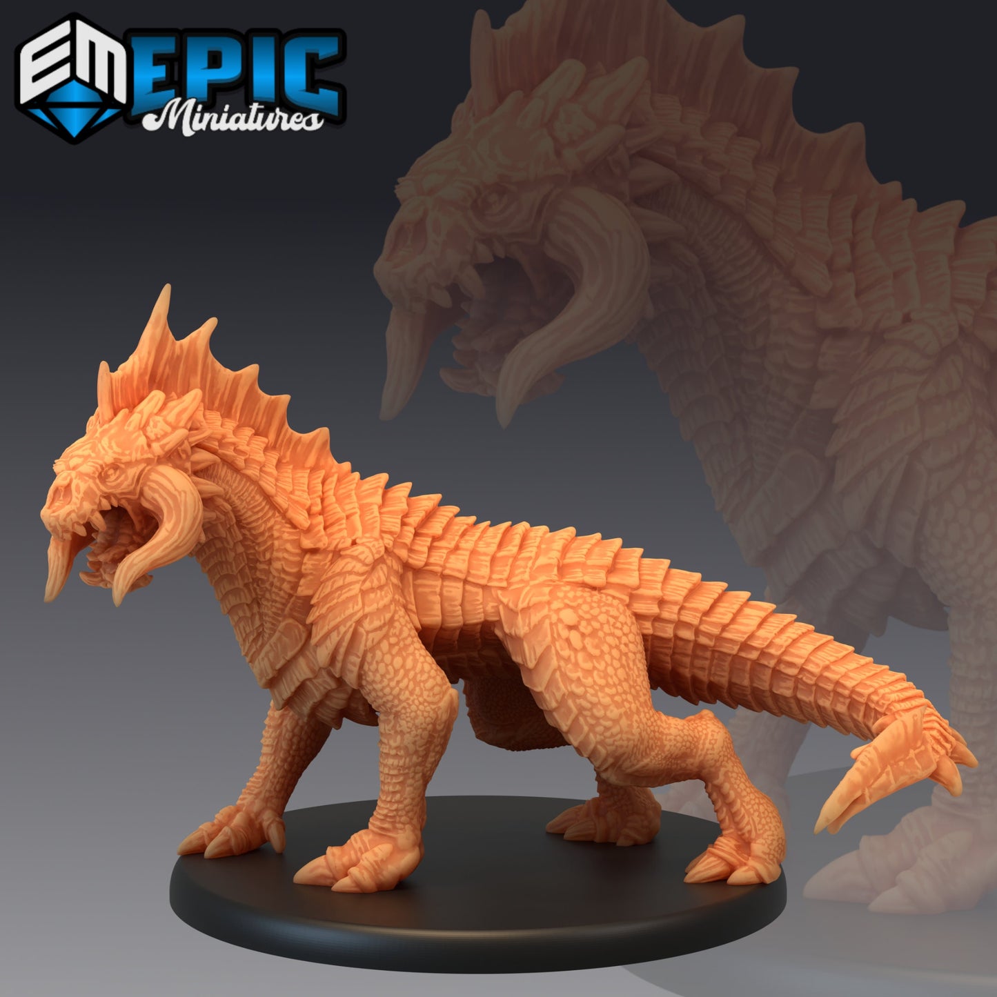 Black Guard Drake Series - #48 Extra Monster Pack - Epic Miniatures | Large | Dragon, Masculine