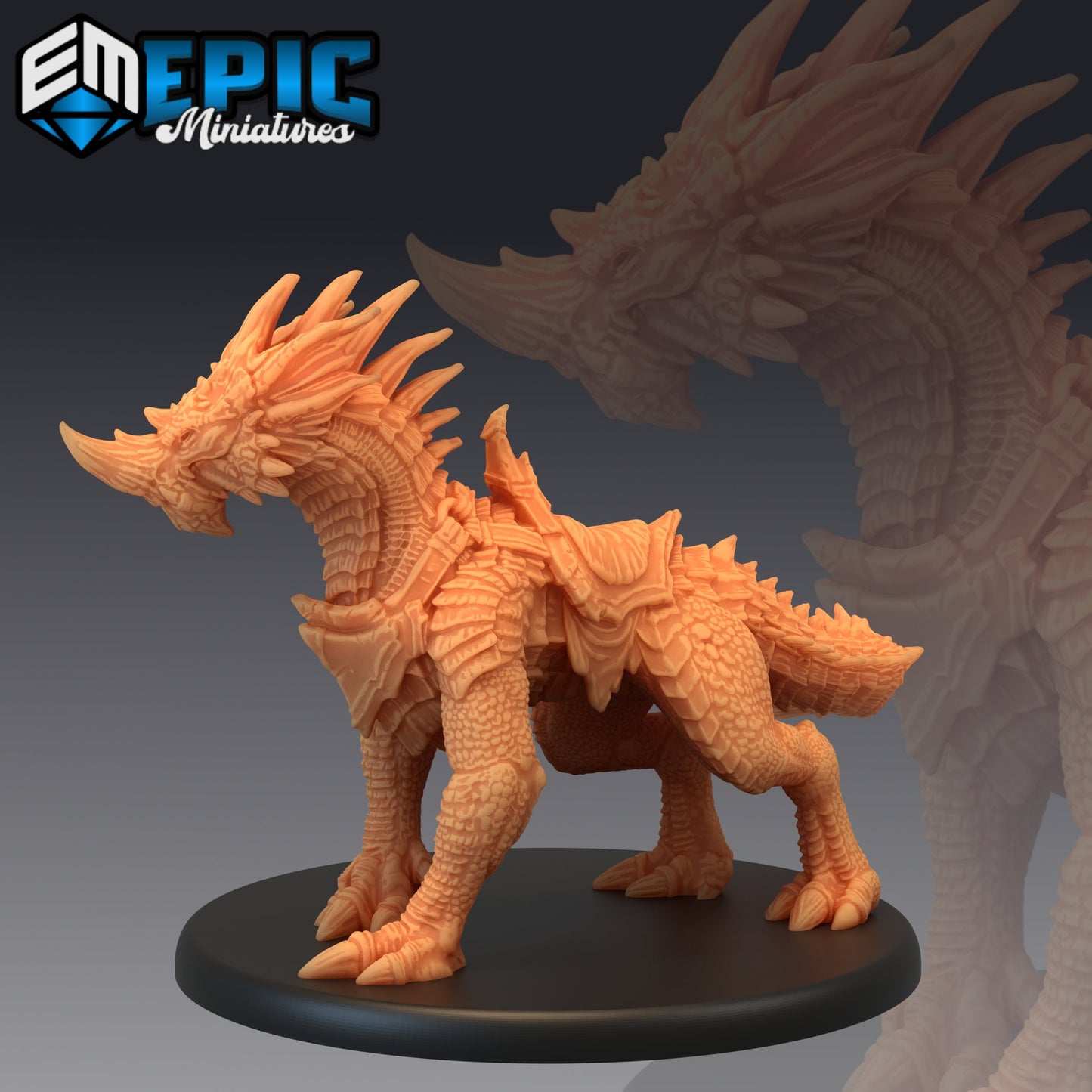 Blue Guard Drake Series - #48 Extra Monster Pack - Epic Miniatures | Large | Dragon, Masculine