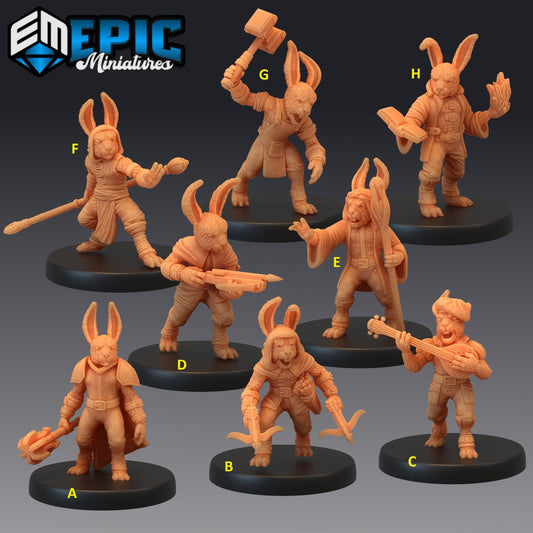 Bunny Tribe Series - #48 Extra Monsters Pack - Epic Miniatures | Medium | Humanoids, Masculine
