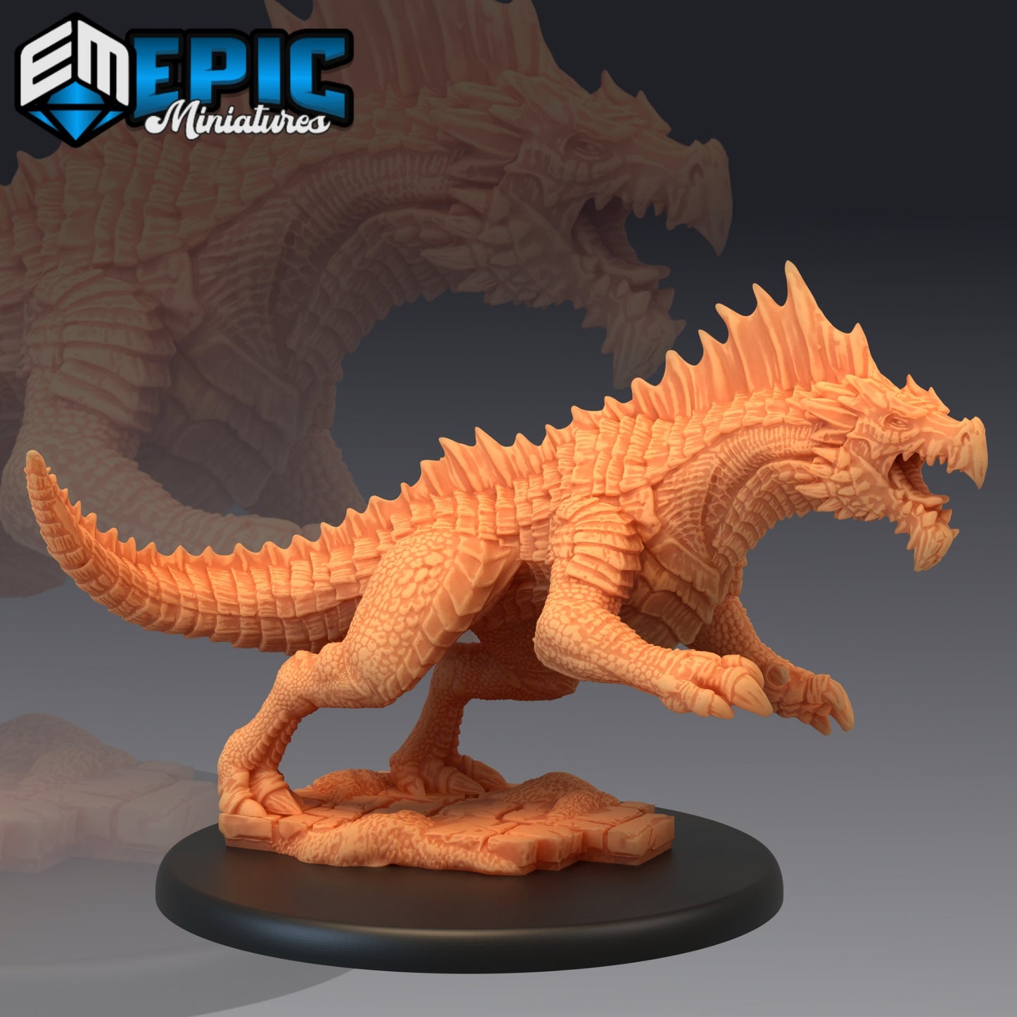 Green Guard Drake Series - #48 Extra Monster Pack - Epic Miniatures | Large | Dragon, Masculine