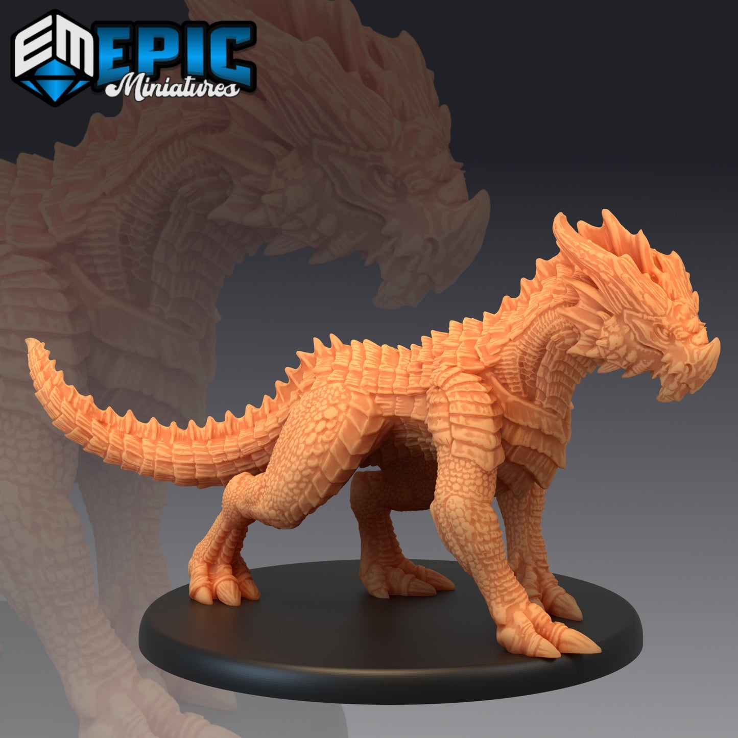 Red Guard Drake Series - Epic Miniatures | Large | Dragon, Masculine
