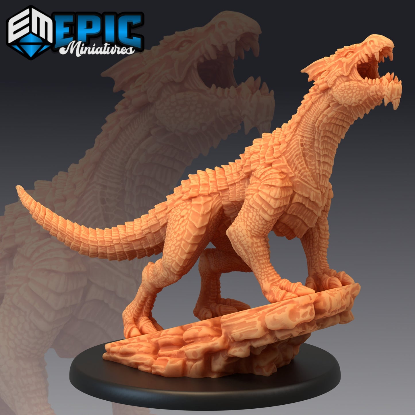 White Guard Drake Series - #48 Extra Monster Pack - Epic Miniatures | Large | Dragon, Masculine