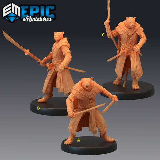 Catfolk Panther Pirate Series - Epic Miniatures | Medium | Humanoids, Masculine