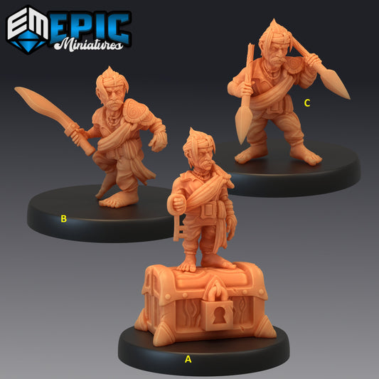 Gnome Pirate Series - Epic Miniatures | Small | Human, Masculine