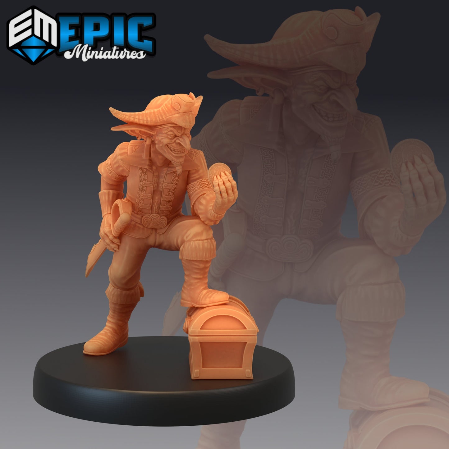 Goblin Pirate Series - Epic Miniatures | Medium | Goblinoids, Masculine