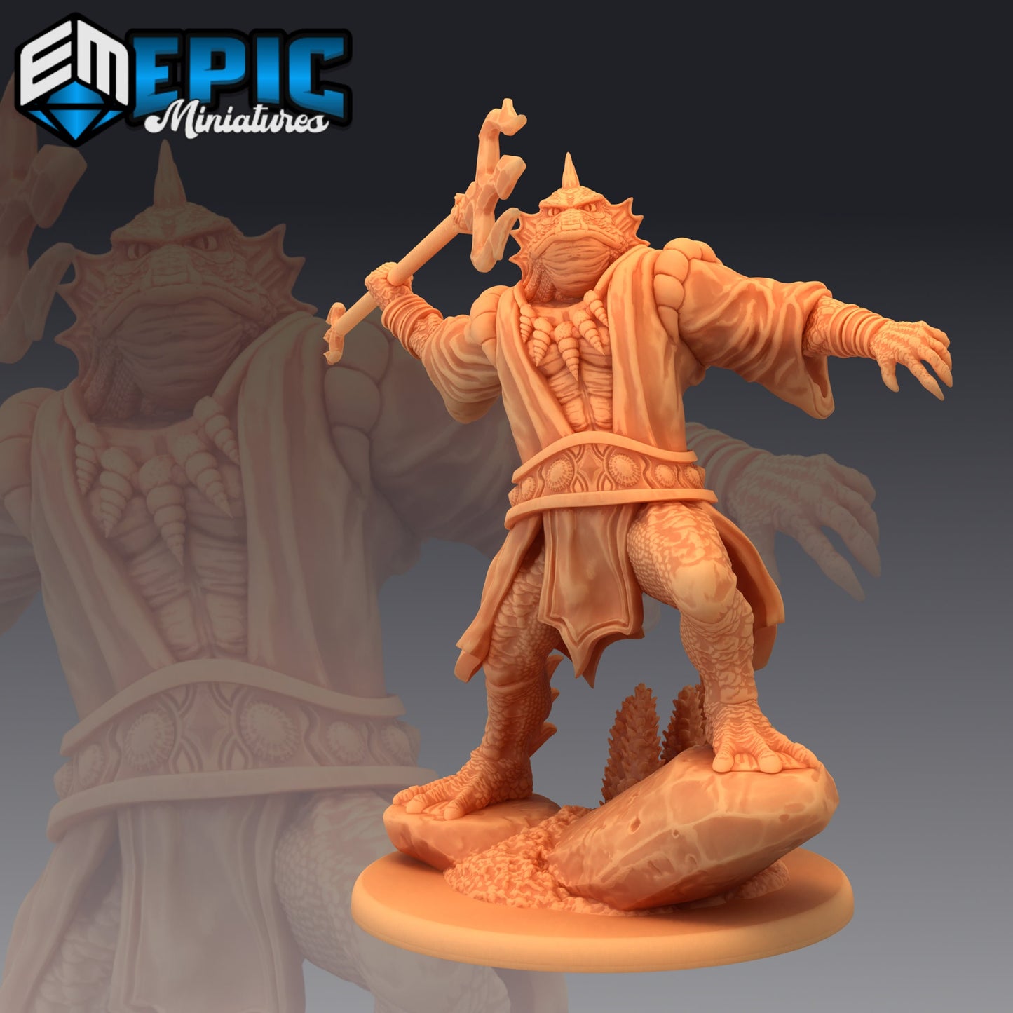 Marid Male Series - Epic Miniatures | Large | Humanoids, Masculine