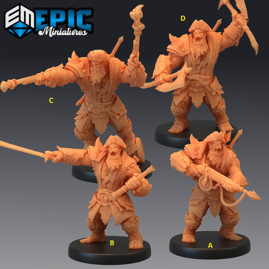 Orc Pirate Captain Series - Epic Miniatures | Medium | Humanoids, Masculine