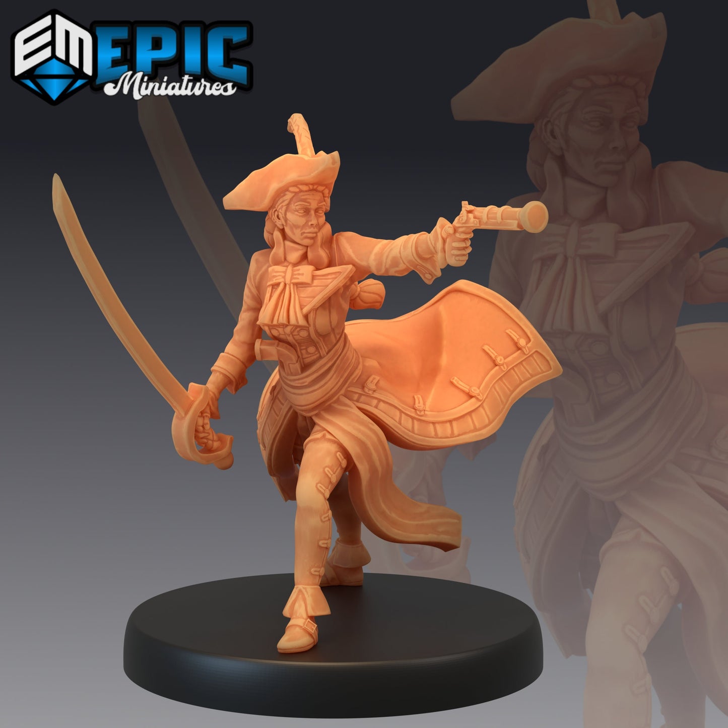 Veteran Captain Series - Epic Miniatures | Medium | Human, Feminine