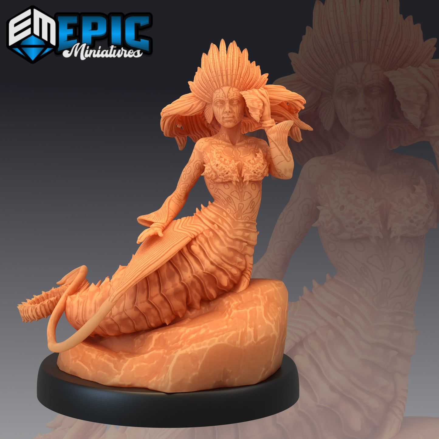 Seahorse Mermaid Series - Epic Miniatures | Medium | Halfling, Feminine