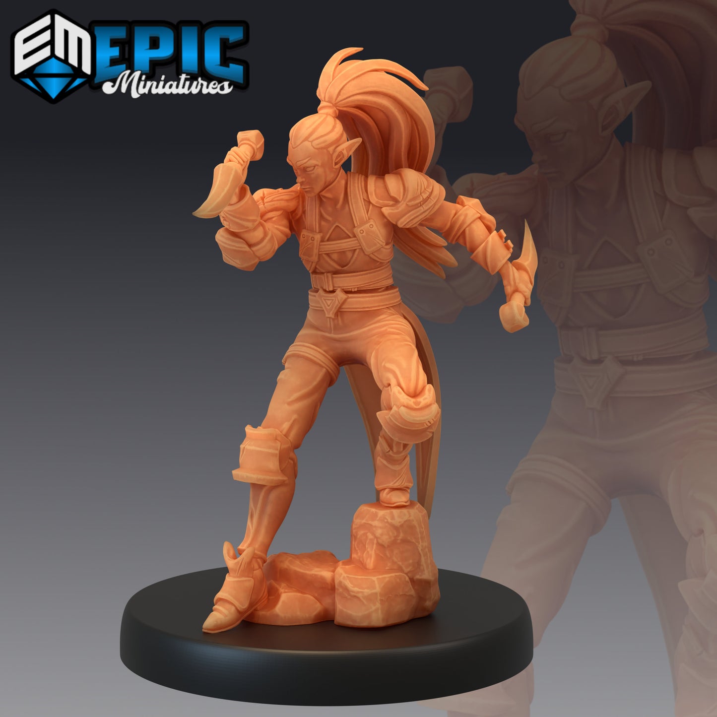 Elf Rogue Series - #46 Guild of Thieves - Epic Miniatures | Medium | Elf, Masculine