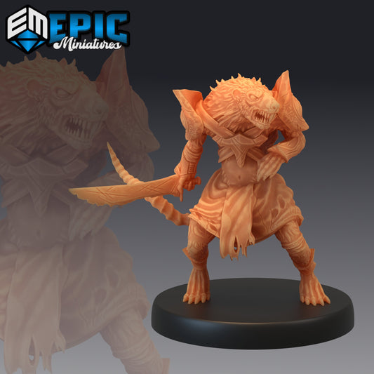 Sewer Rat Tribe Series 1766 - #46 Guild of Thieves - Epic Miniatures | Medium | Humanoids, Masculine