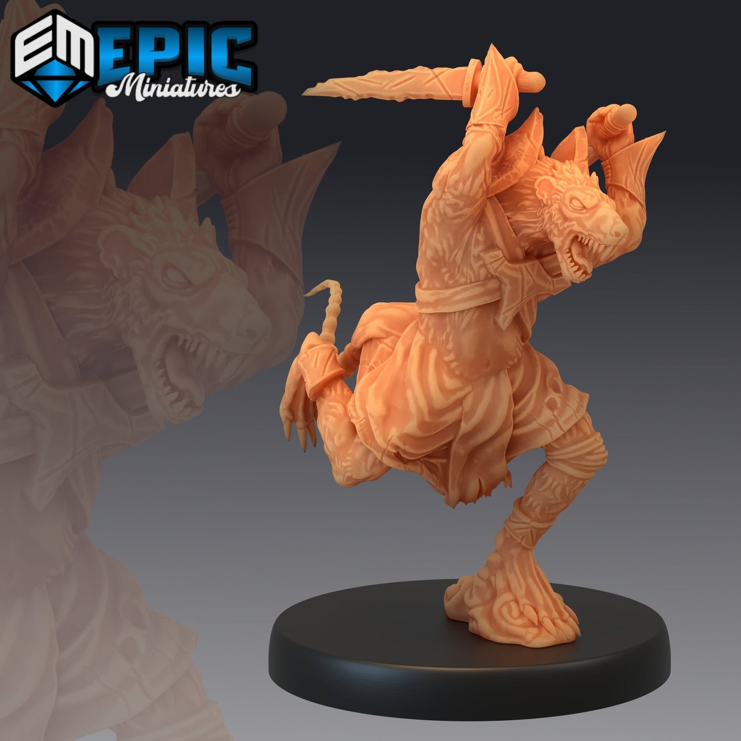 Sewer Rat Tribe Series 1766 - #46 Guild of Thieves - Epic Miniatures | Medium | Humanoids, Masculine