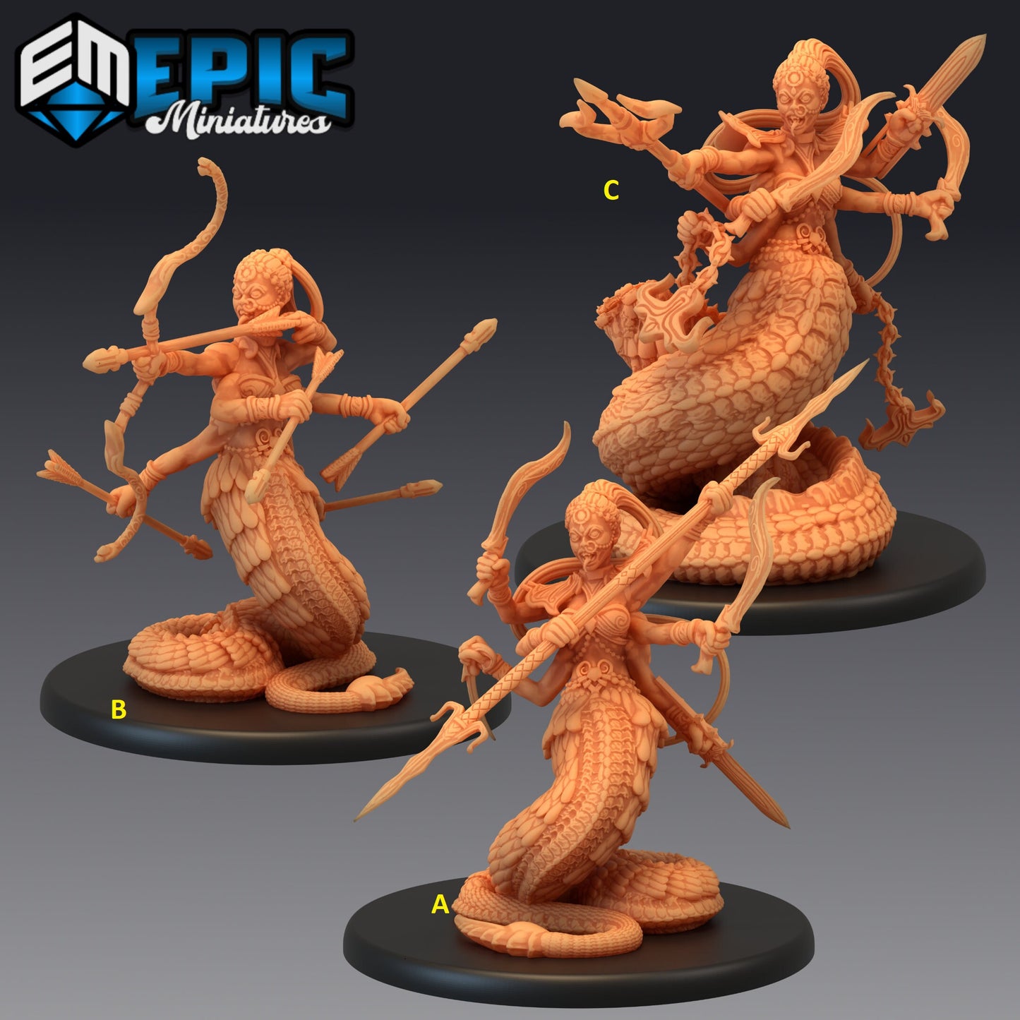 Marilith Series - #47 Deadly Sins - Epic Miniatures | Large | Beast, Feminine