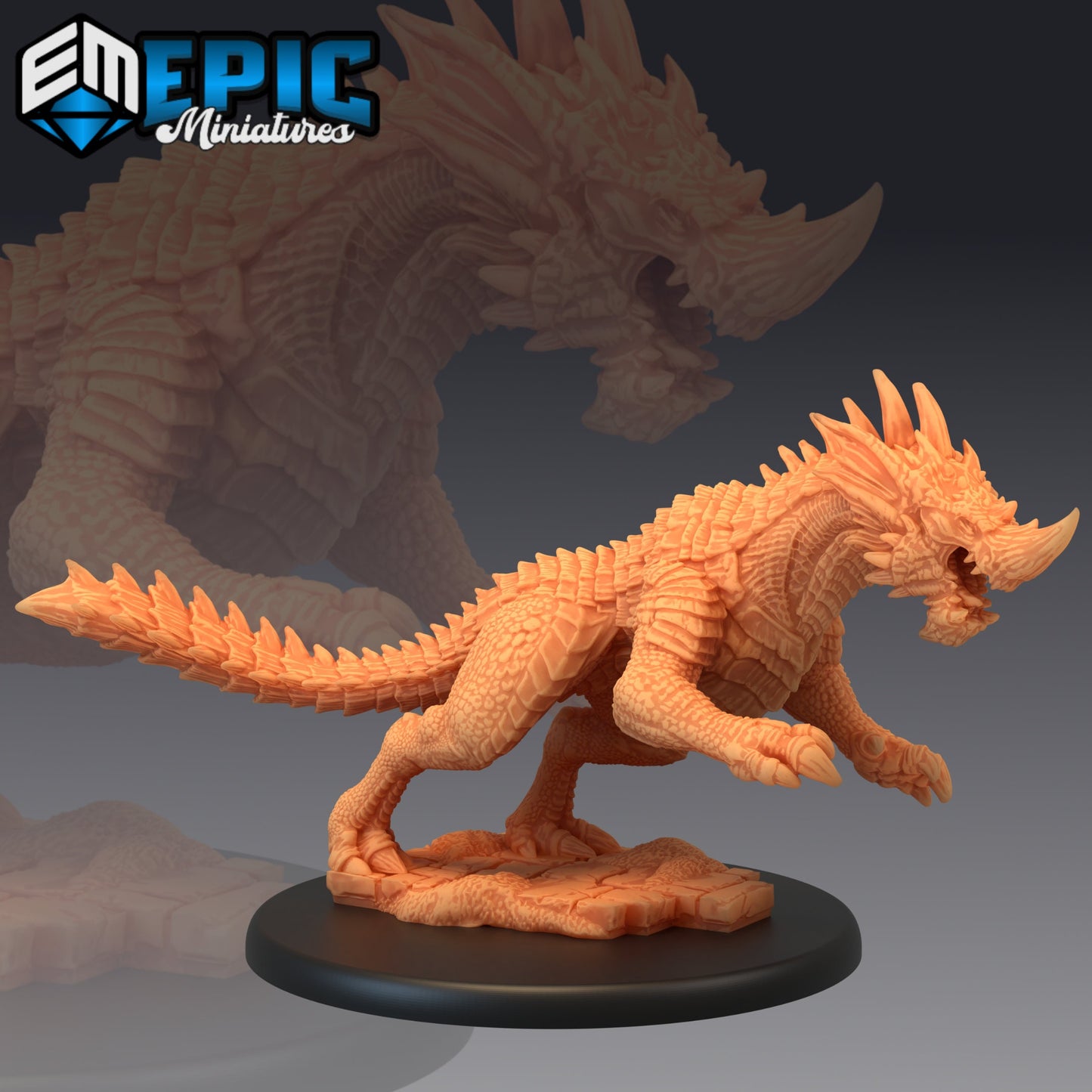 Blue Guard Drake Series - #48 Extra Monster Pack - Epic Miniatures | Large | Dragon, Masculine