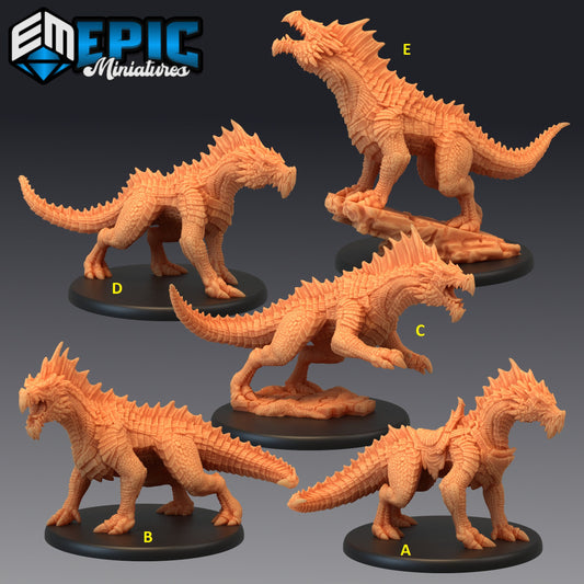 Green Guard Drake Series - #48 Extra Monster Pack - Epic Miniatures | Large | Dragon, Masculine