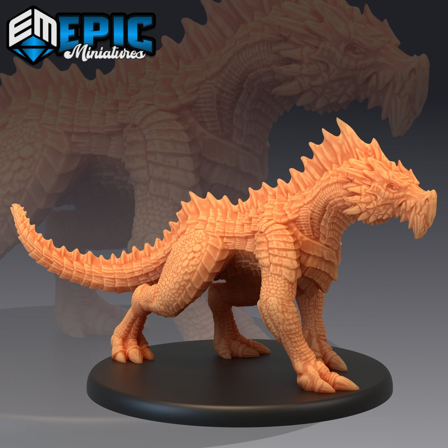 Green Guard Drake Series - #48 Extra Monster Pack - Epic Miniatures | Large | Dragon, Masculine