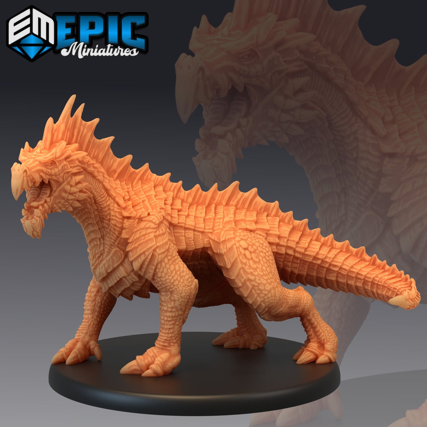 Green Guard Drake Series - #48 Extra Monster Pack - Epic Miniatures | Large | Dragon, Masculine