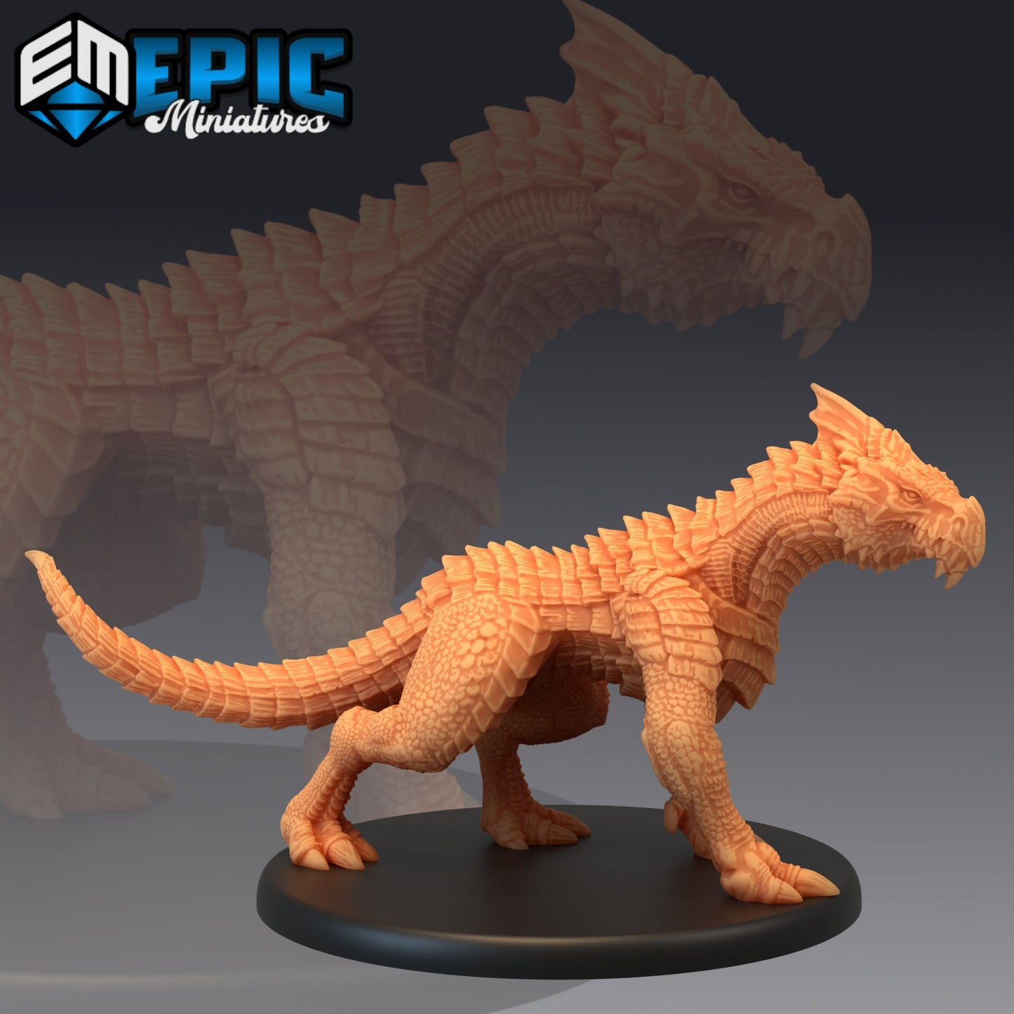 White Guard Drake Series - #48 Extra Monster Pack - Epic Miniatures | Large | Dragon, Masculine