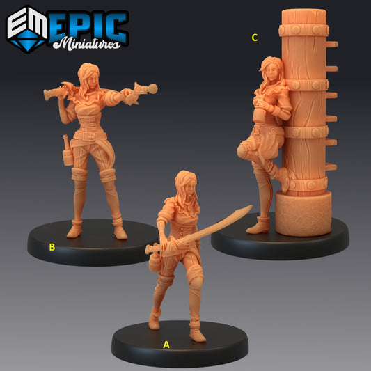 Pirate Female Series - Epic Miniatures | Medium | Human, Feminine