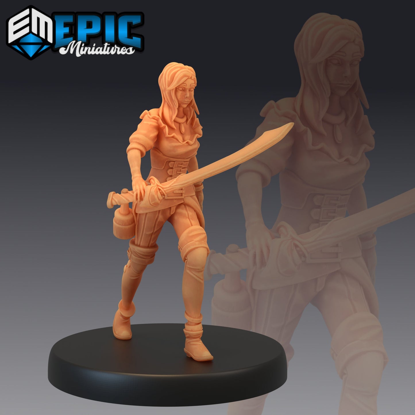 Pirate Female Series - Epic Miniatures | Medium | Human, Feminine
