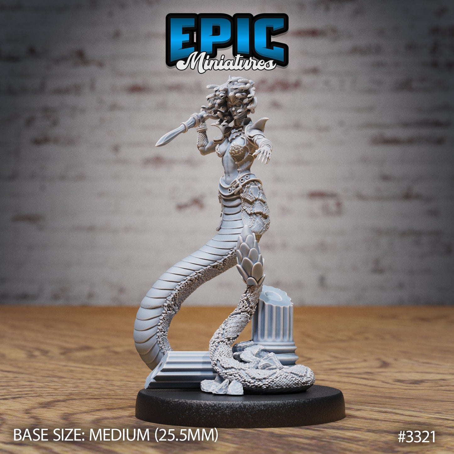 Gorgon Sisters Medusa Series - Epic Miniatures | Insectoid | Feminine | Weapons |Medium