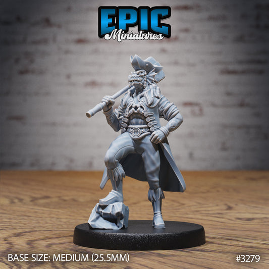 Dragonborn Pirate Series - Epic Miniatures | Humanoid |Masculine | Pirate | Dragonborn |Medium