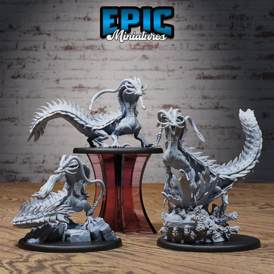 Sea Drake Deity Series - Epic Miniatures | Dragon | Sea Drake | Underwater | Large