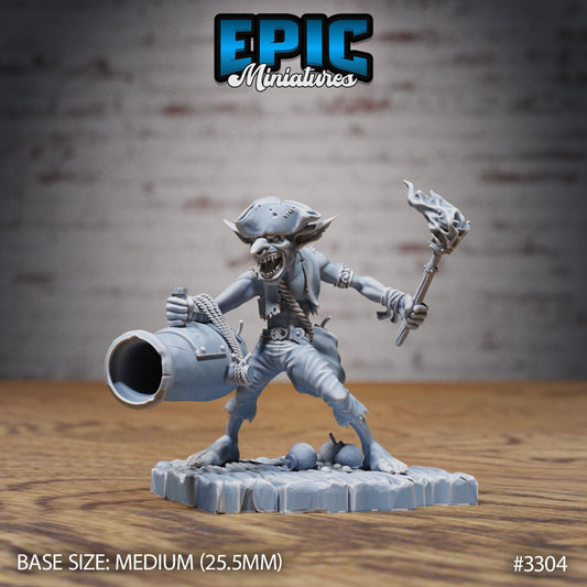 Goblin Canon Pirate - Epic Miniatures | Goblin | Weapon | Masculin | Medium