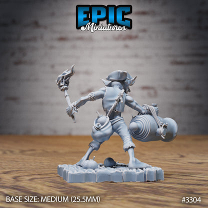 Goblin Canon Pirate - Epic Miniatures | Goblin | Weapon | Masculin | Medium