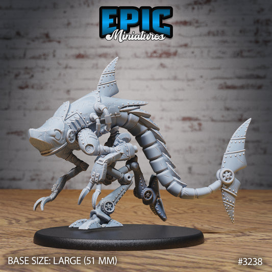 Steam-Tech X1100 Sharknator Series - #77 Steam Inventions - Epic Miniatures | Construct | Beast | Large