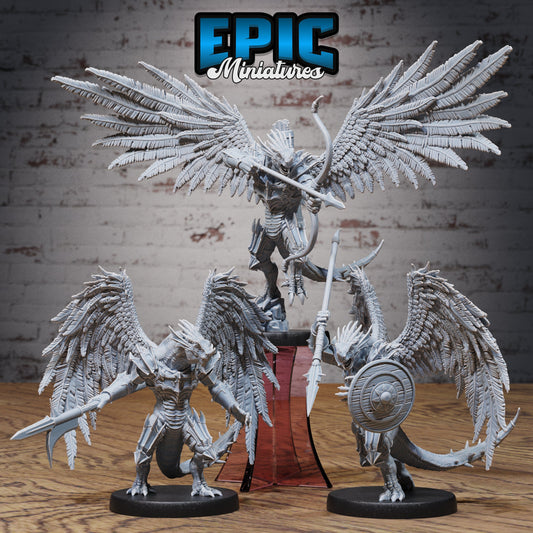 Winged Half Dragon Series - Epic Miniatures | Dragon | Halfling | Winged | Weapons | Medium