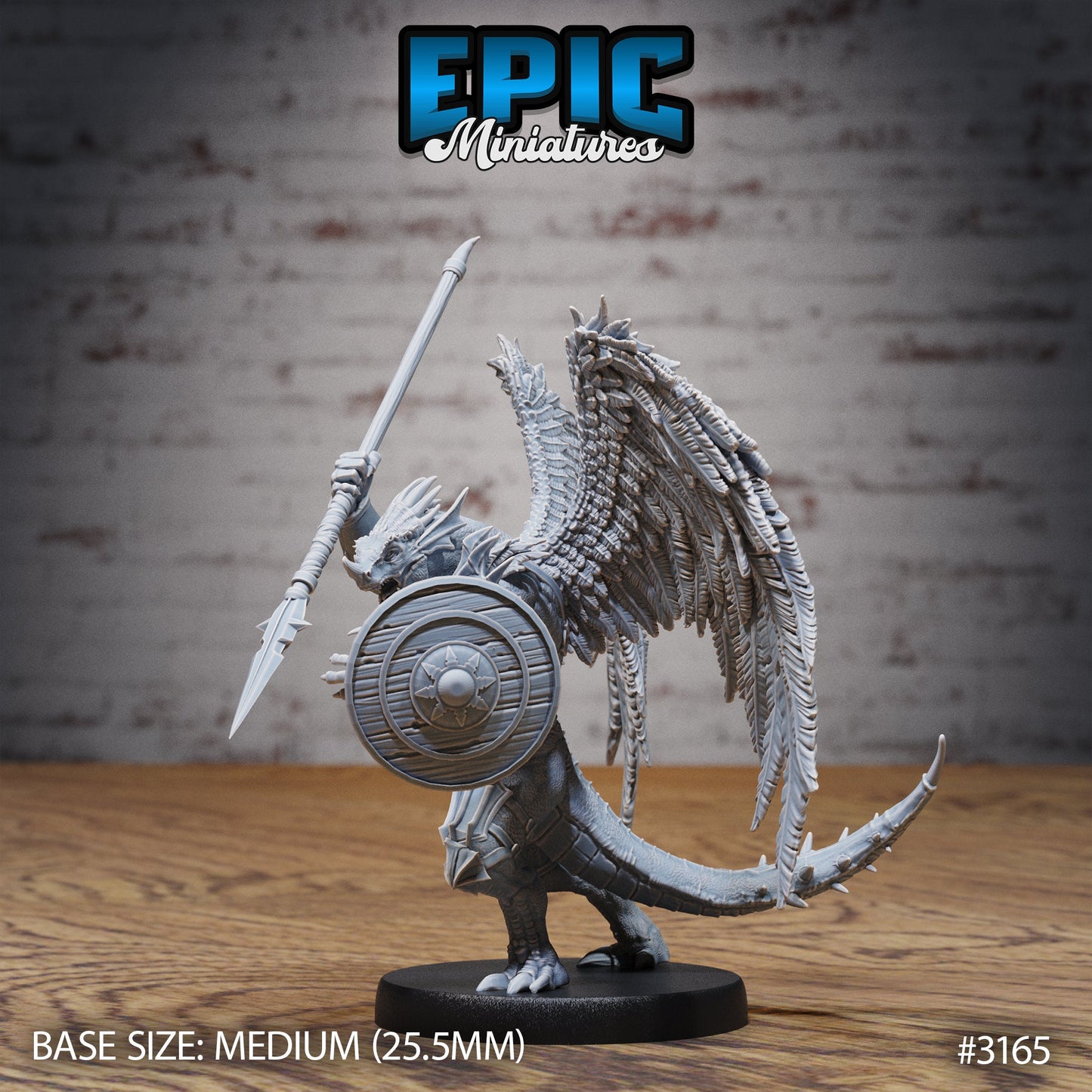 Winged Half Dragon Series - Epic Miniatures | Dragon | Halfling | Winged | Weapons | Medium