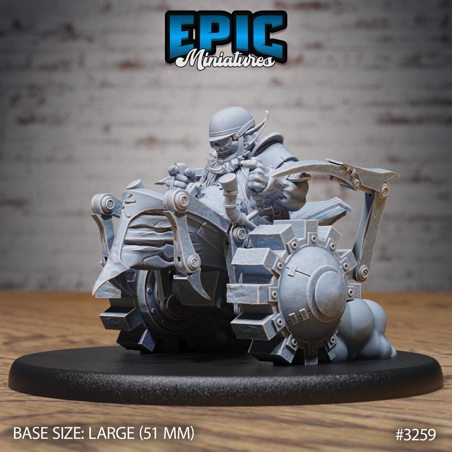 Wheelchair Goblin Series - Epic Miniatures | Construct | Masculine | Weapon | Large